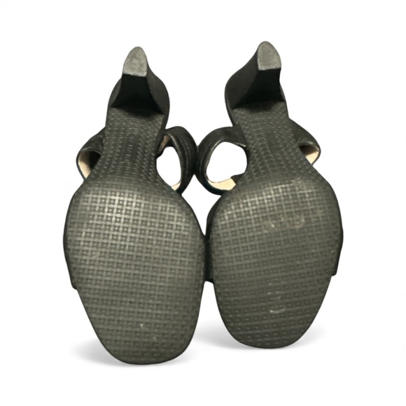 Tahari Black Leather Open-Toe Sandals, size 7 - Picture 8 of 8